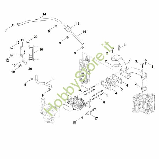 Picture of H - Sistema di alimentazione carburante EVC 8000.0 (EVC8000-0001)
